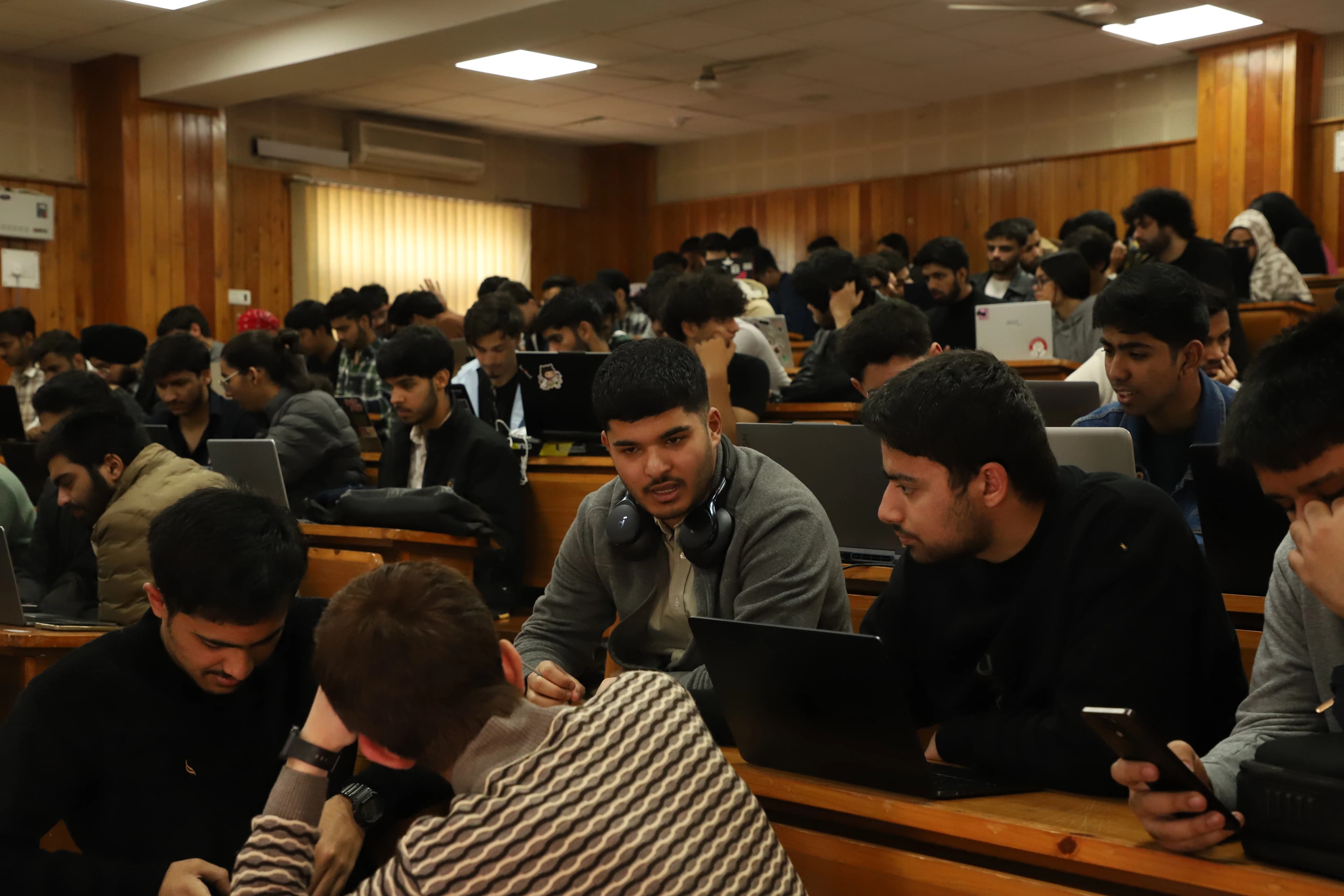 Participants at Cursor Hackathon Kashmir at NIT Srinagar, Kashmir